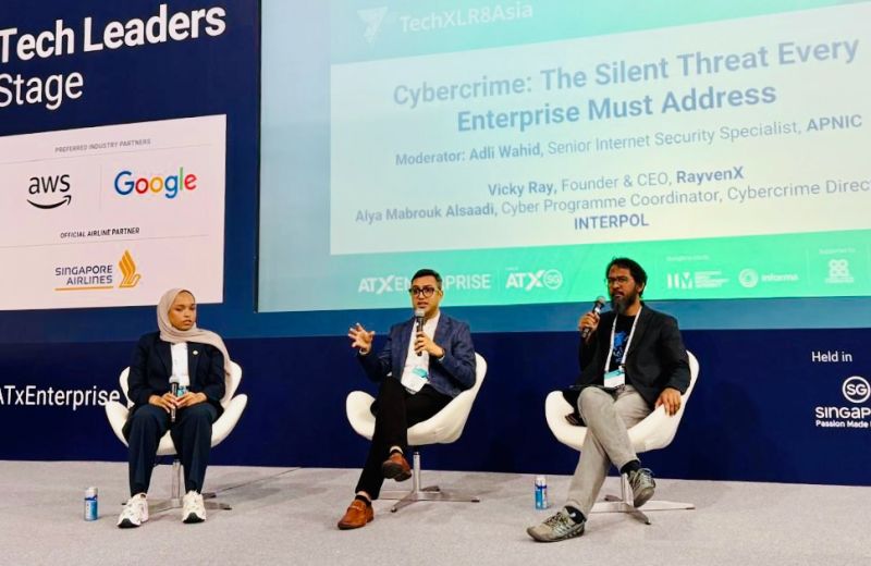 Panel discussion with RayvenX, INTERPOL, and APNIC at Asia Tech Summit